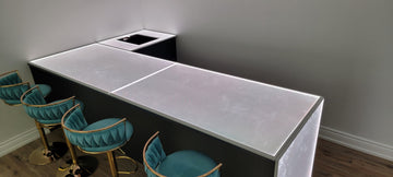 Why Two Narrow Light Panels Backlight Stone Better Than One Wide One