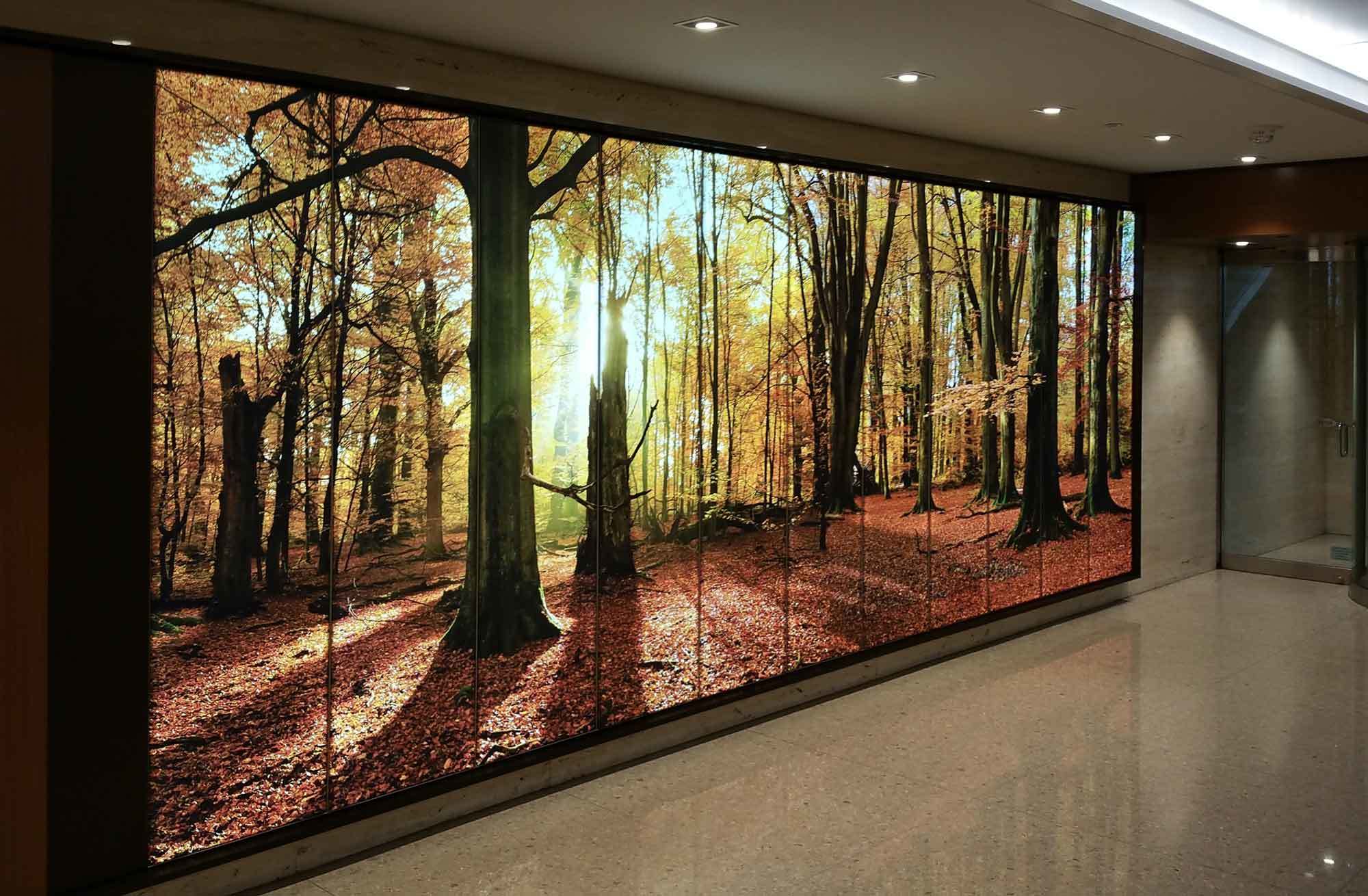 Large LED Fabric Light Box in Multiple Sections